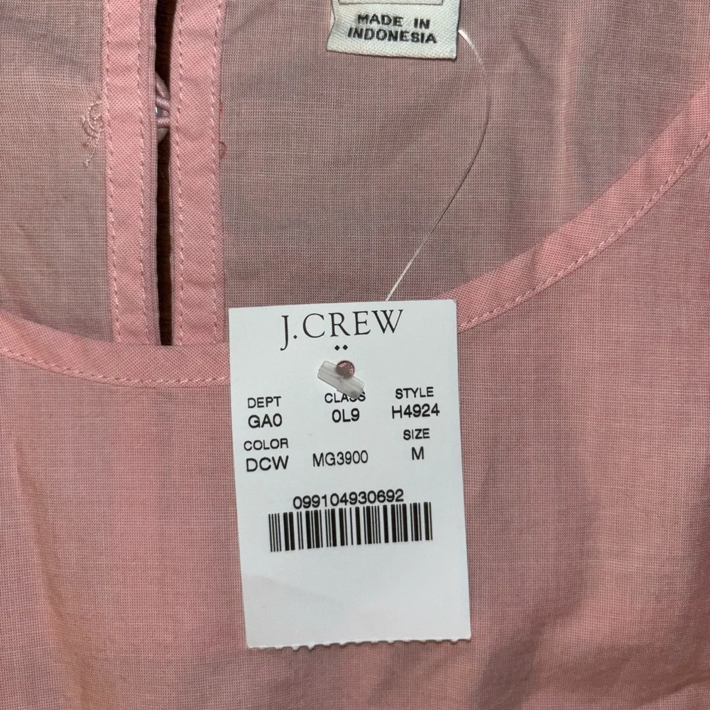 J. Crew Pink Bow-sleeve Top